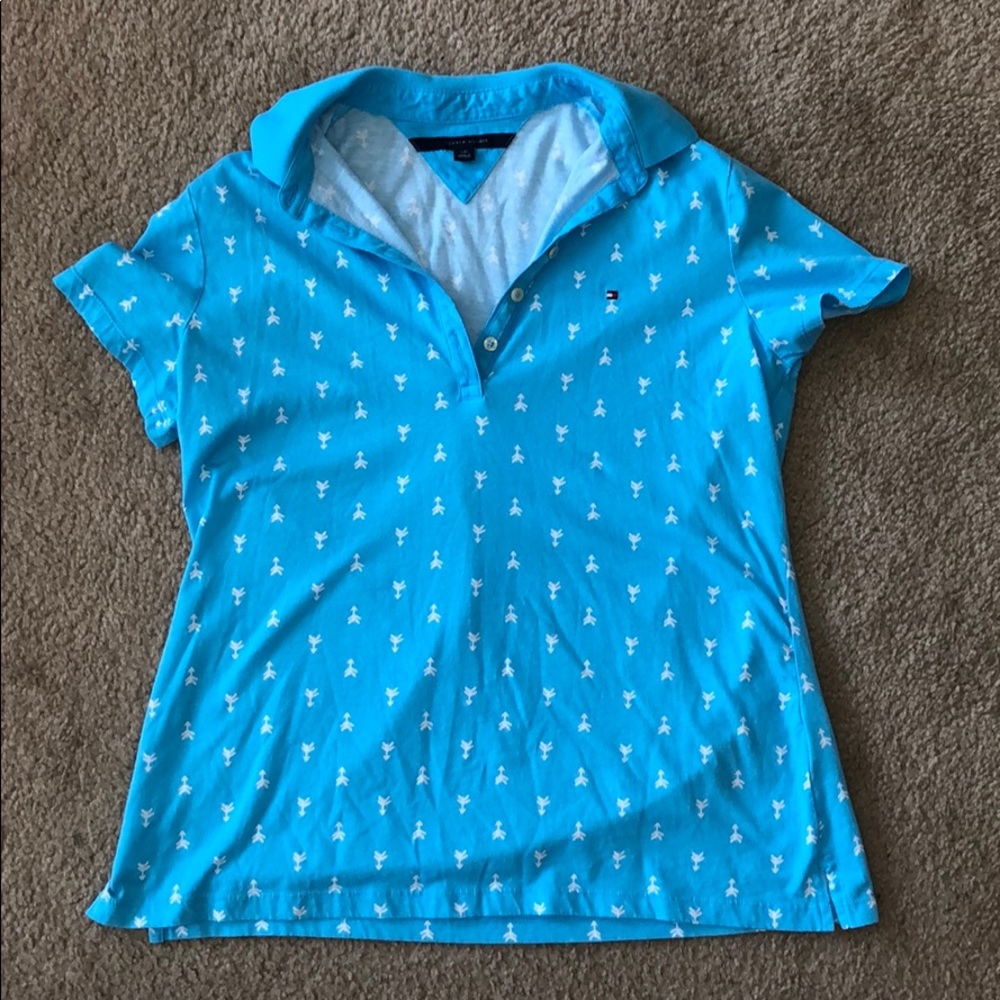 Blue and White short sleeve